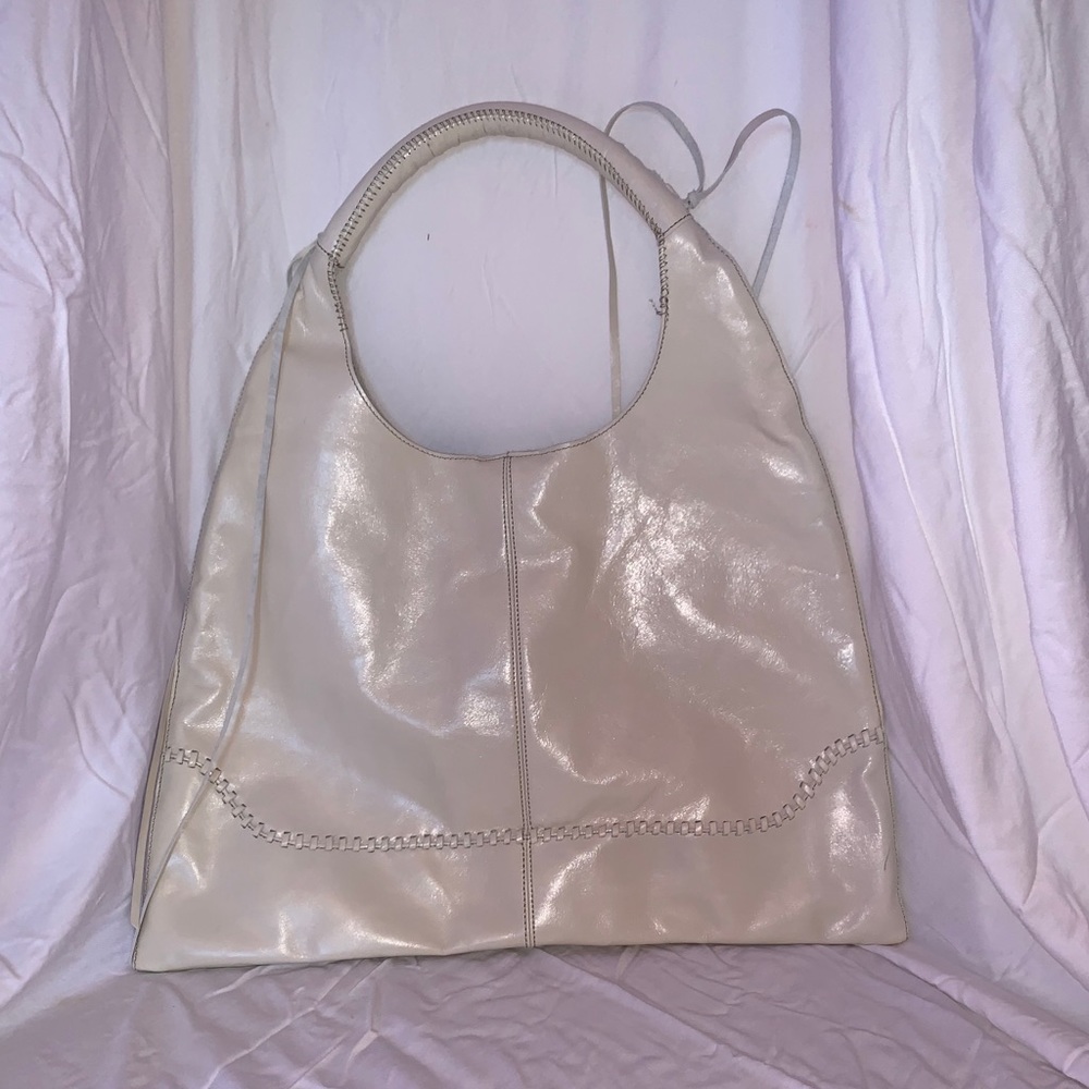 HOBO ivory over the shoulder handbag
